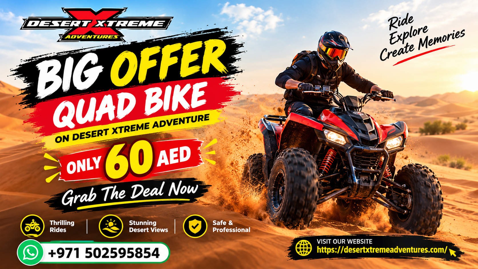 Book an exciting Quad Bike Ride Dubai at affordable Prices